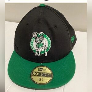 New Era Boston Celtic NBA HWC Black/green 59 FIFTY hat size 6 5/8
